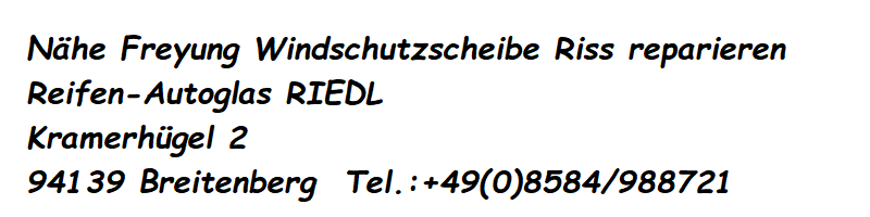 Naehe Freyung Frontscheibe Riss reparieren Steinschlag bei deiner Windschutzscheibe, wir reparieren deine Scheiben.